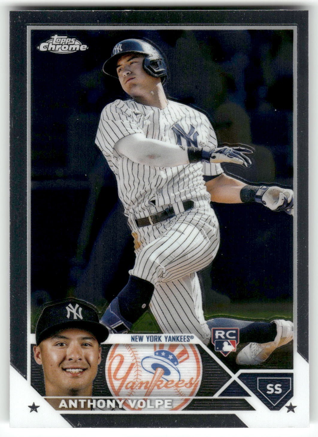 2023 Topps Chrome #4 Anthony Volpe Rookie RC Yankees *002