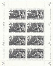 282014/ &Ouml;STERREICH BOGEN SCHWARZDRUCK TAG DER BRIEFMARKE