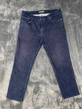 Designer Brand Salvatore Ferragamo Men's Navy Blue Jeans Size US 36