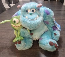 Disney Pixar Monsters Inc Mike  Sulley Plush Stuffed Animal Toy