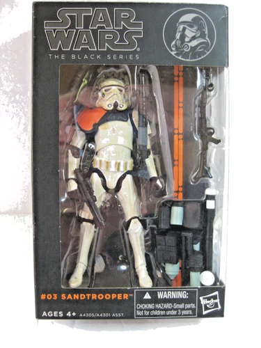 STAR WARS THE BLACK SERIES #03 SANDTROOPER NEW IN SEALED BOX