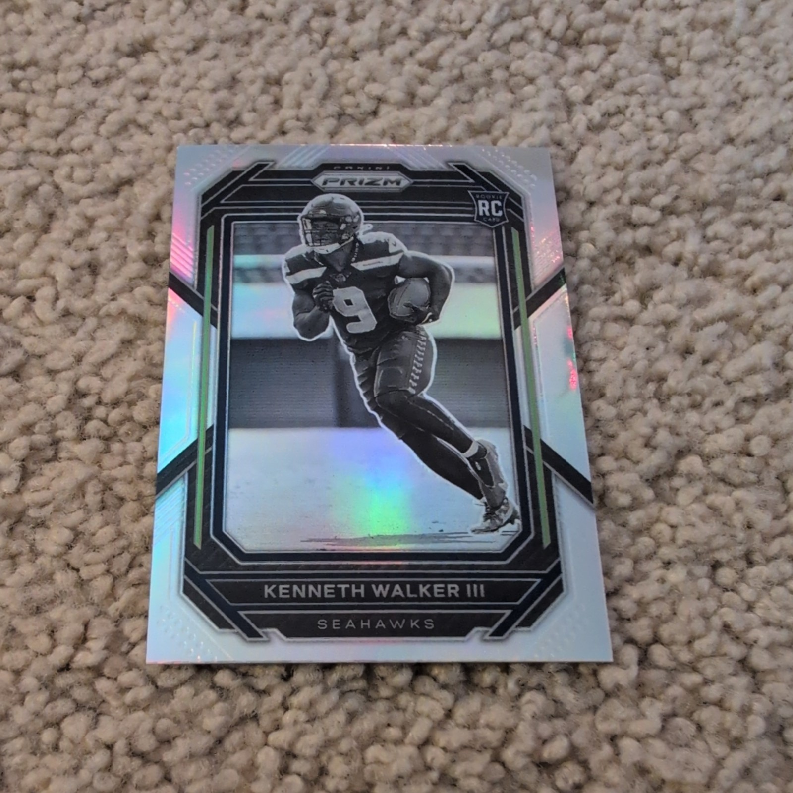 Kenneth Walker III 2022 Panini Prizm Silver Rookie RC Variation SP Seahawks #318