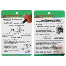 Quick Start Lawn Motor Starter Alloy Steel Adapter Drill Bit Replace Part