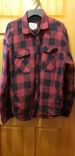 Boston Traders Men's Red /Black Buffalo Plaid Sherpa Lined Flannel Jacket XXL