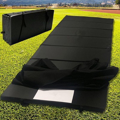 Baseball Sliding Mat -10x3.6 FT Available Portable Black For Softball Trainin...