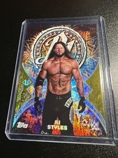 2025 Topps WWE Universe AJ Styles Namesakes Gold Stone /75 #NMS-14