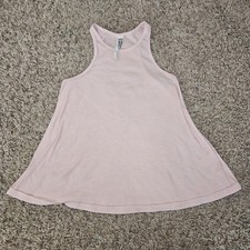 Free People Tank Top Womens Size XS Pink Sleeveless Pullover Ribbed Made In USA