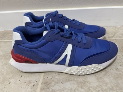 Lacoste L-Spin Deluxe Sneaker In a Blue, White And Red Color (Size 11.5).