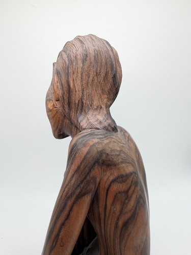 Vintage Indonesian Balinese Wood Carving of Woman Marked Injwarda Mas Bali - 第 14/19 張圖片
