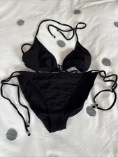 Mulberry Black Triangle Bikini Size L