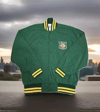 Rare Vintage Men's Sz XXL Varsity Green Jacket Ripon Athletic Lined USA Made 90s