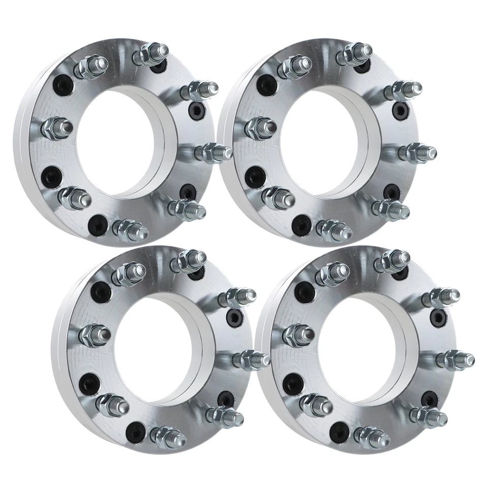 FOR CHEVROLET SILVERADO 1500 4PCS WHEEL SPACERS 2" 6X5.5 TO 8X6.5 M14X1.5 108MM Foto 2 de 4