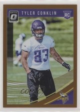 2018 Donruss Optic Rookies Bronze Prizm Tyler Conklin #130 7l6