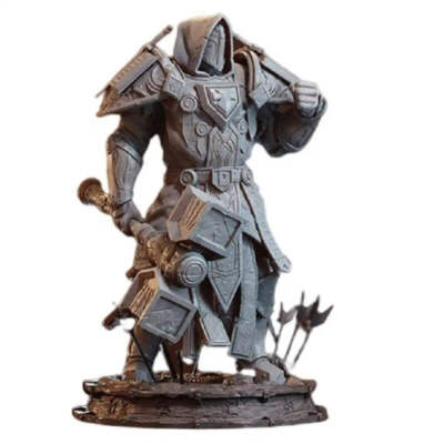 1/24 75mm 3D Print Model Kit Warrior Paladin Warcraft Unpainted