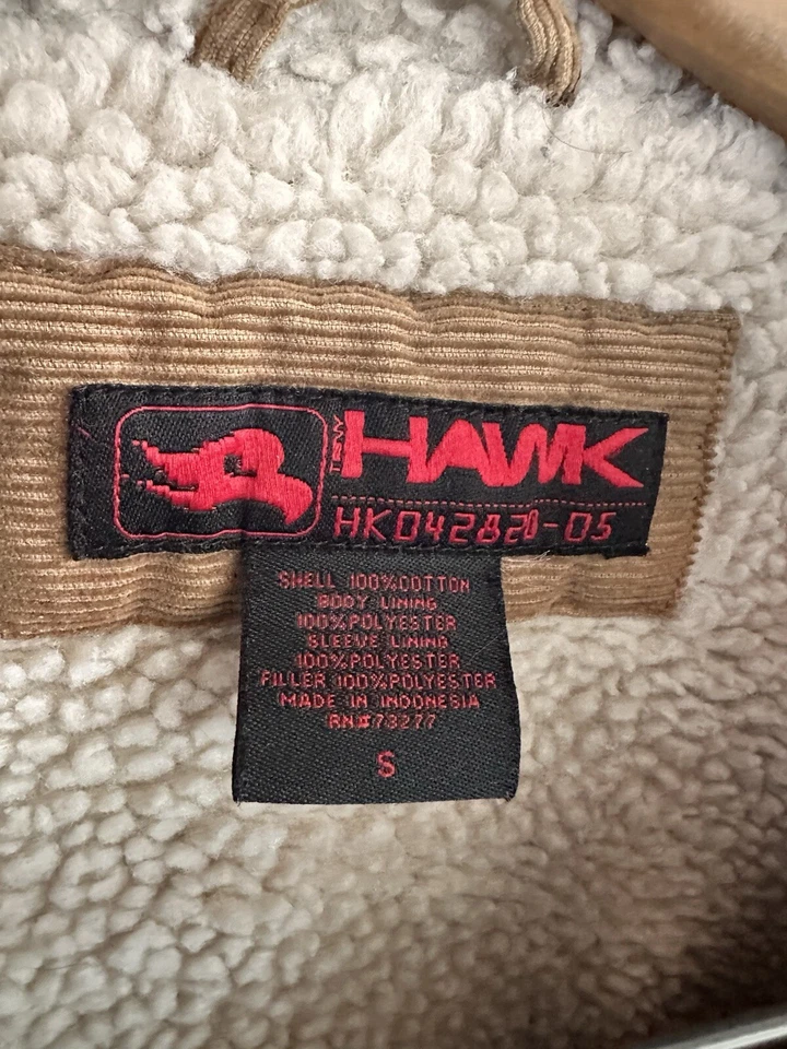 Chaqueta Tony Hawk Pana Sherpa Forro Tareas Abrigo Hombre’s Pequeña Marrón Foto 4 de 4