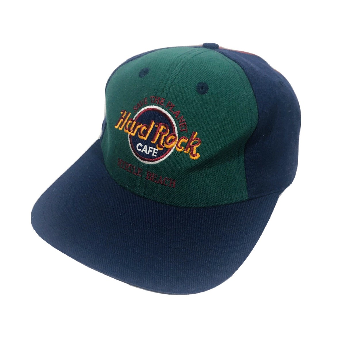 Hard Rock Cafe Myrtle Beach Snapback Baseball Hat Colorblock Cap