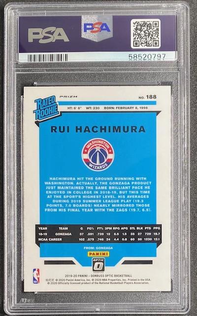 PSA 八村塁 2019 Panini Donruss Optic Rookie Zion Williamson 2019 Optic #158 Base Price Guide - Sports