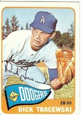 Dick Tracewski Signed Autographed Baseball Card 1965 Topps Dodgers #279 COA