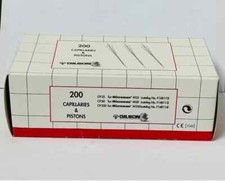 Gilson 25. 50 and 250 uL Capillaries & Pistons, 200 Tips