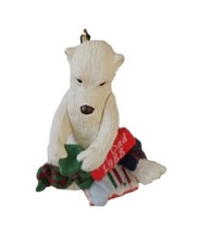 Vintage For Dad 1988 Polar Bear Christmas Ornament