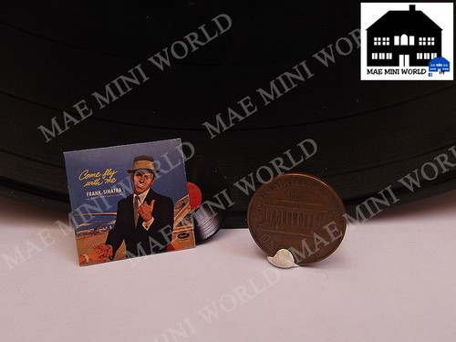 Álbum de grabación en miniatura. Reproducción de Frank Sinatra. Escala 1/12 - Imagen 6 de 6
