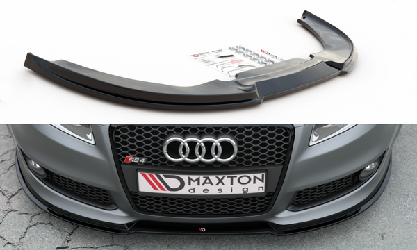 Cup Spoilerlippe Schwarz FüR Audi RS4 B7 Spoilerschwert Frontspoiler Spoiler V1-image