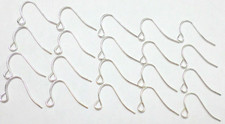 50 25 Pair Silver Plated Stainless Steel French Hook Ear Wires Findings NEW