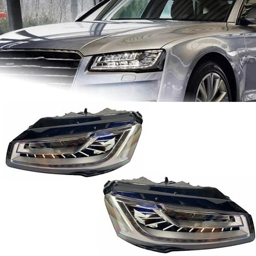 LED Headlights For AUDI A8 2011-17 Upgraded Matrix Front Lamps Sequential Signal - Picture 2 of 9