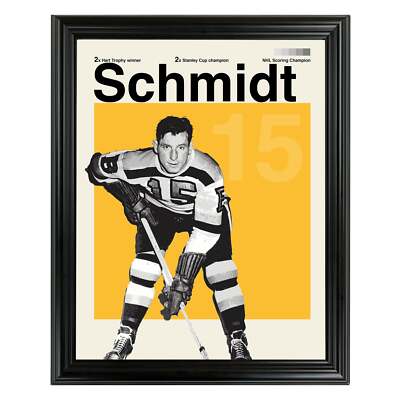 Milt Schmidt Framed Sports Art Photo by Thomas Maxwell