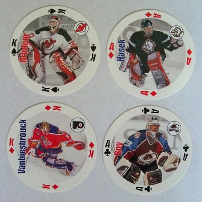 1998/99 Bicycle GOALIES Round Playing Cards NHL Complete Set | eBay