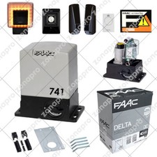 FAAC 741 DELTA 3 KIT 900 kg 230v 105630445 Automazione Cancello Anta Scorrevole