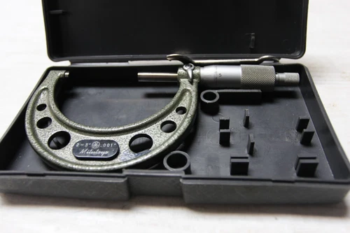 Mitutoyo Machinist No. 103-179 2-3" Outside Micrometer .001" W Box Japan NICE!!