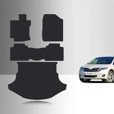 ToughPRO Full Set Floor Mats Black For Toyota Venza All Weather 2009-2016