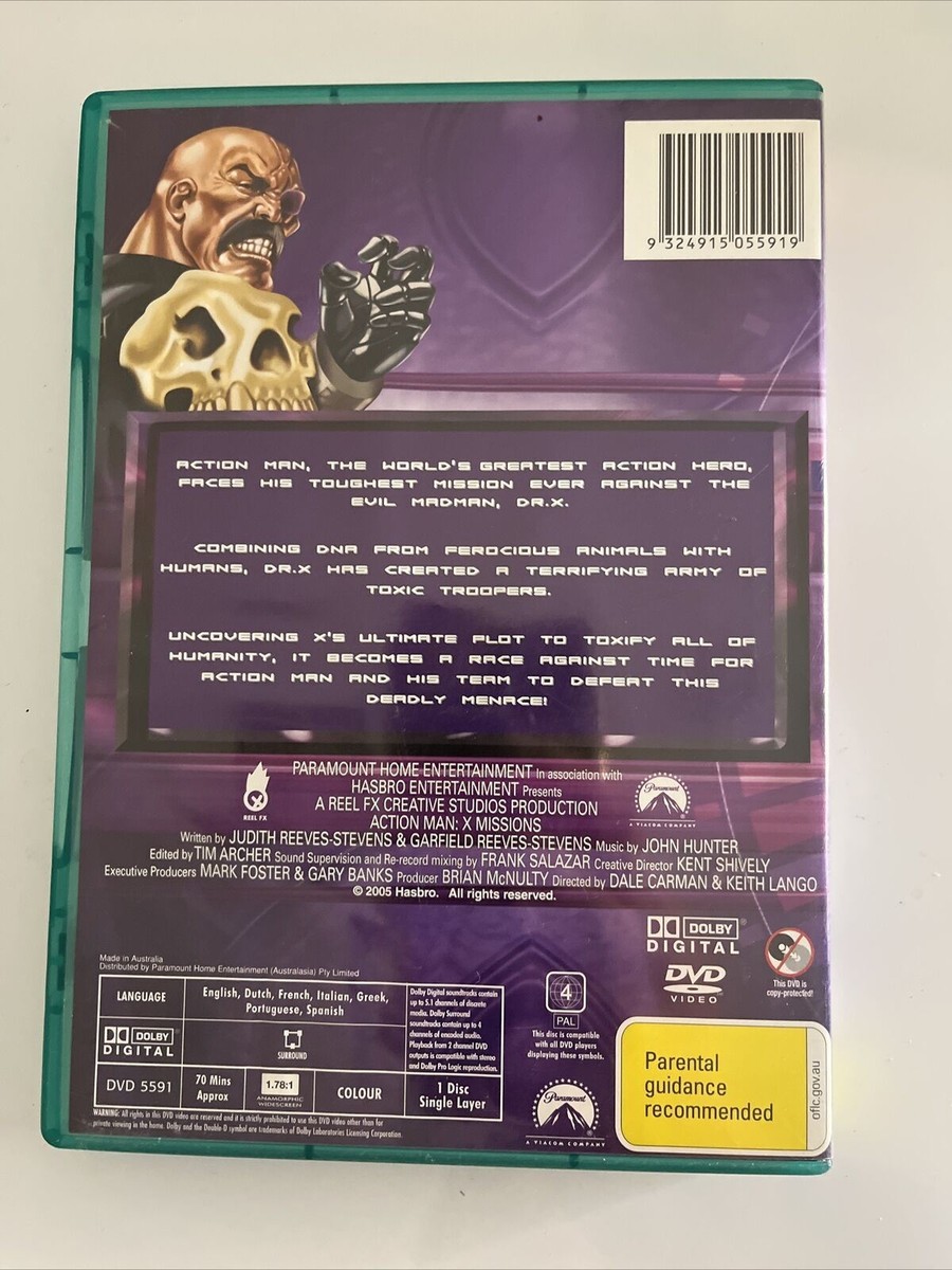 Action Man X Missions The Movie DVD Region 4 | eBay