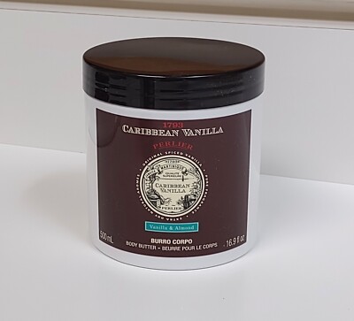 Perlier Caribbean Vanilla Body Butter VANILLA & ALMOND Supersize 16.9 oz Tub NEW