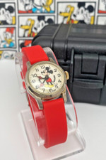 Disney Bradley Swiss Mechanical Mickey Mouse Moving Hands Watch Runs 1021 