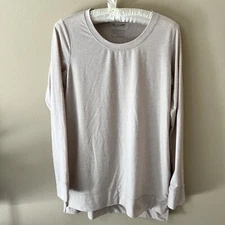 Patagonia Glorya Side Slit Shirt Womens Small Beige Hiking Top Outdoor Active