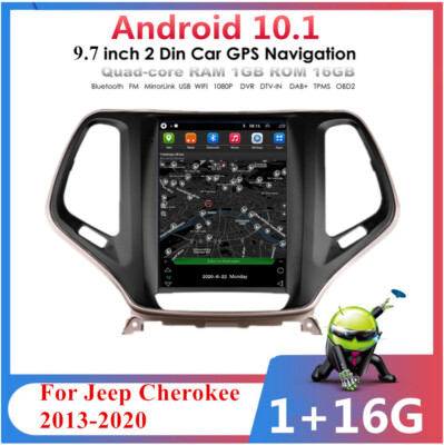 9.7'' Vertical For Android 10.1 Car Stereo Radio WIFI For Jeep Cherokee 2013-20