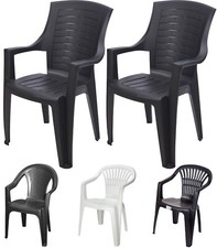 Gartenstuhl Stapelstuhl Balkonstuhl 2 Stück Kunststoff Stapelbar Garten Balkon