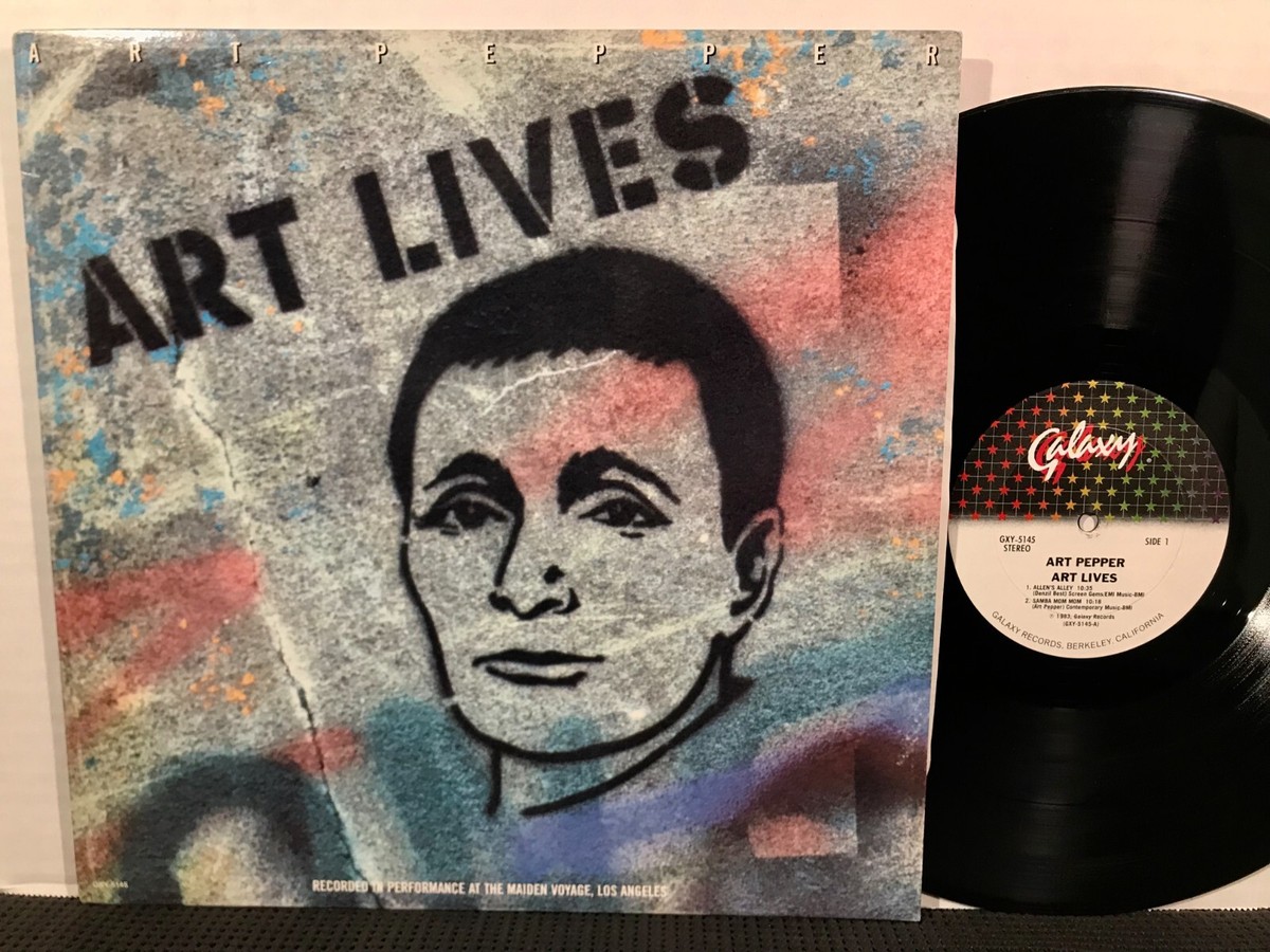 ART PEPPER Art Lives LP GALAXY GXY-5145 STEREO DJ PROMO 1983 Live