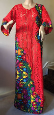 African long gown Red Lace and flower Ankara women clothing dashiki Maxi dress
