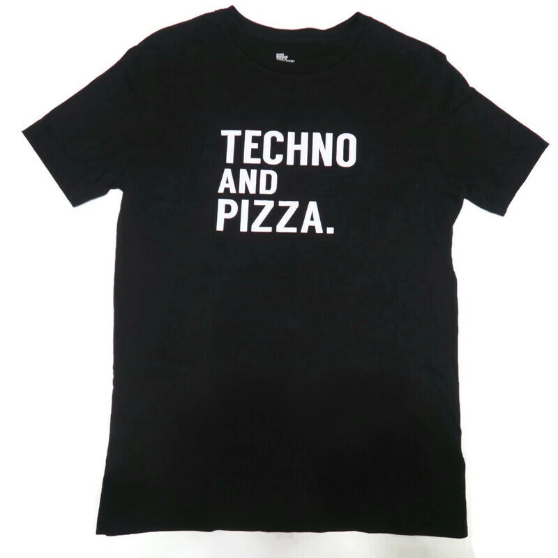 H&m black cheap t shirt mens