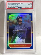 2021 Donruss Blue Holo KEN GRIFFEY JR. #235 Seattle Mariners HOF SP PSA 9