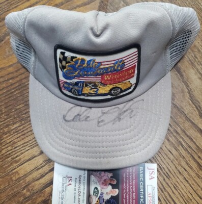 RARE Autographed Dale Earnhardt Sr Hat JSA Nascar Winston Cup Champion  Wrangler