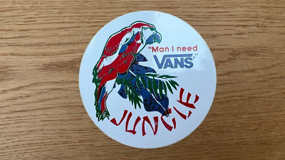 VANS ''OFF THE WALL'' Skateboard Logo Sticker Aufkleber Jungle Man I need Vans