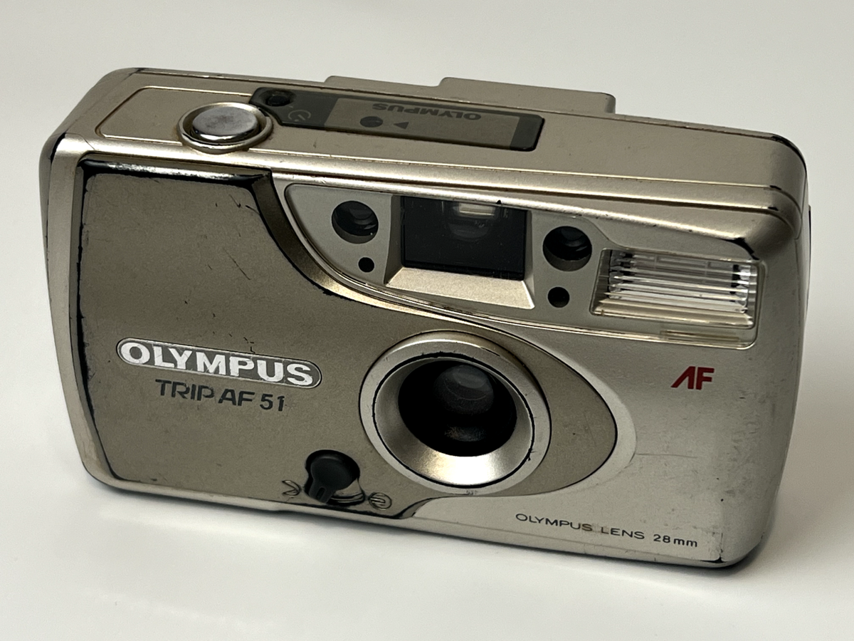 Olympus Trip AF 51 35mm Point Shoot Film Camera 28mm Lens