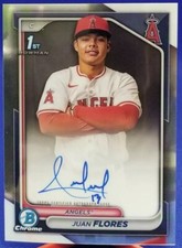 Juan Flores 2024 Bowman Chrome 1ST AUTOGRAPH #CPA-JF Angels