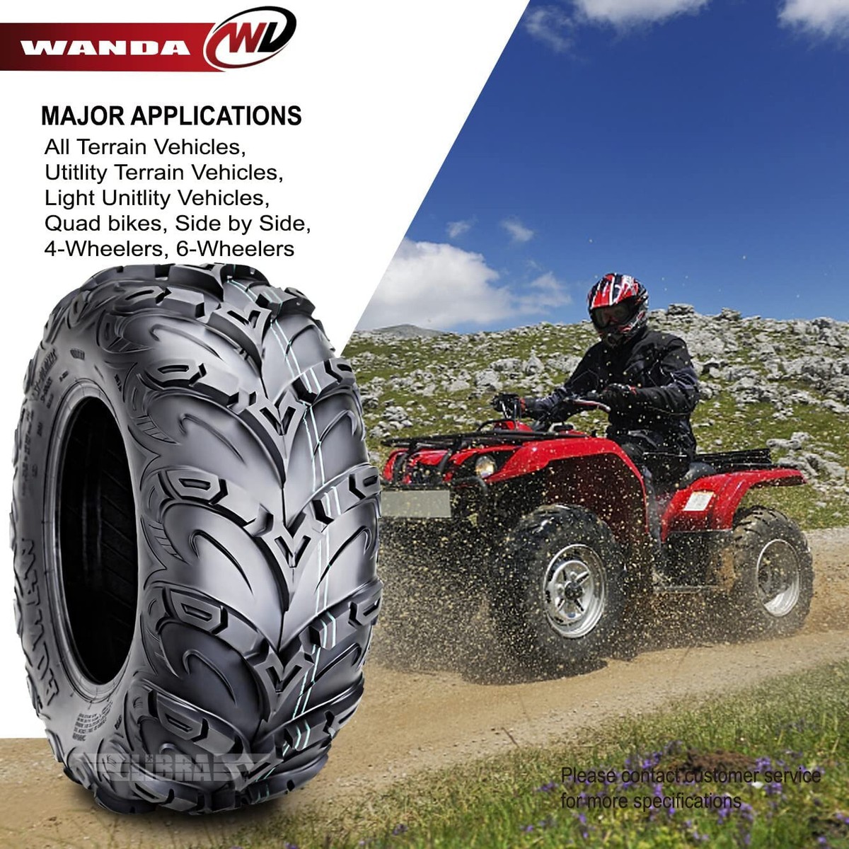 Full Set 04-13 kawasaki PRAIRIE 360 700 Tires 25X8X12 25X10X12 8PR