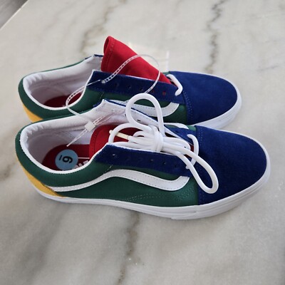 Vans Yacht Club Old Skool Sneakers Blu Green Yellow Red