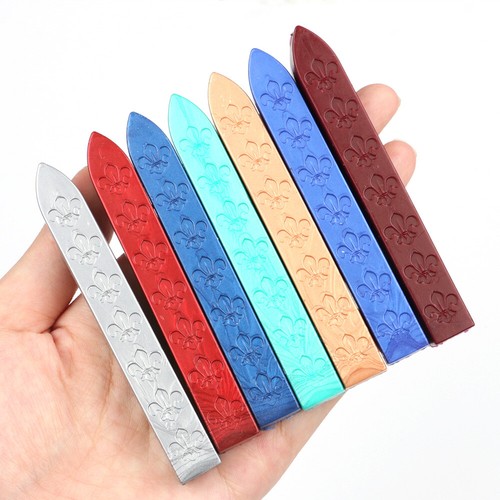 1PC Sealing Wax Stick Iris Pattern For Sealing Wax Stamp Wedding Letter Card - Picture 13 of 72